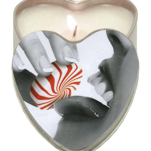 Earthly Body Sun Touched Edible Candle - Heart Tin 4.7 Oz-Setting The Mood-Earthly Body-Mint-Slightly Legal Toys