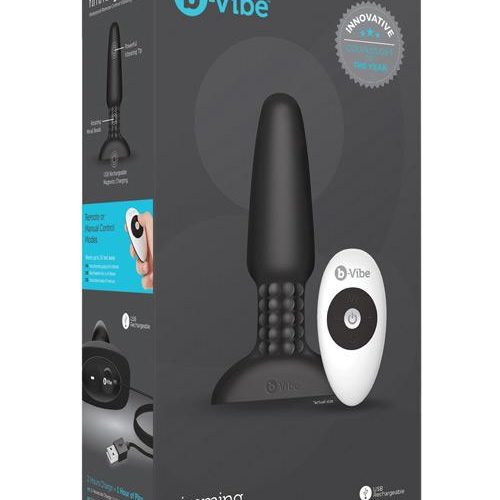 b-Vibe Rimming Plug - Slightly Legal Toys - b-Vibe Rimming Plug Butt Plugs - Vibrating, Rechargeable Cotr INC