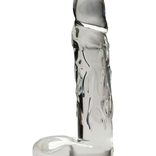 Blown Realistic Glass Large - Clear-Dongs & Dildos-Spartacus-Slightly Legal Toys