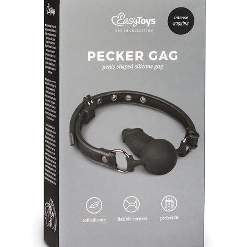 Easy Toys Pecker Gag - Slightly Legal Toys - Easy Toys Pecker Gag Ball Gags, Box, Etc, foam, metal, pu_leather, silicone Edc Internet Bv