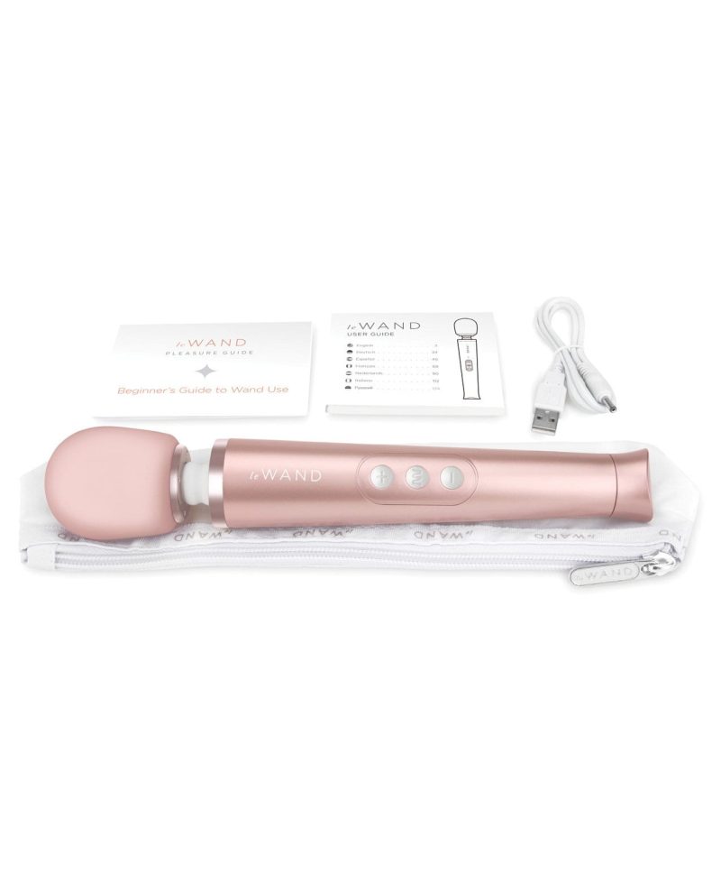 Le Wand Petite Rechargeable Vibrating Massager-Massage Products-Cotr INC-Rose Gold-Slightly Legal Toys