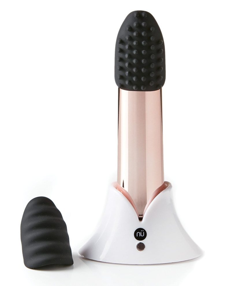 Sensuelle Point Plus Rechargeable Bullet-Stimulators-Novel Creations Usa INC-Rose Gold & Black-Slightly Legal Toys