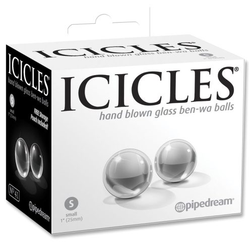 Icicles Hand Blown Glass Ben-Wa Balls-Stimulators-Pipedream Products-Small - Icicles No. 41-Slightly Legal Toys