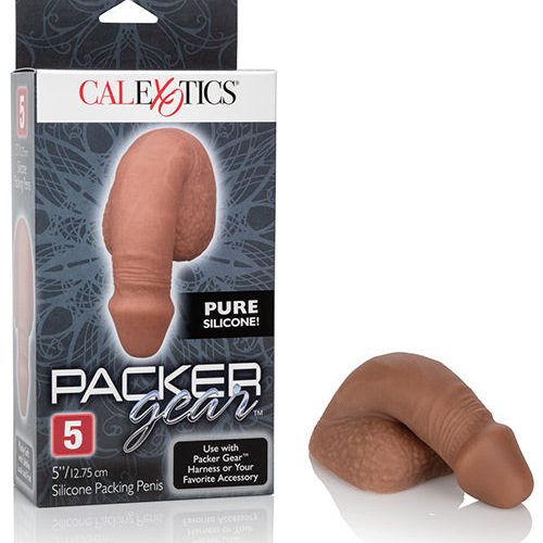 Packer Gear 5" Silicone Packing Penis - Brown-Transgender Products-California Exotic Novelties-Slightly Legal Toys