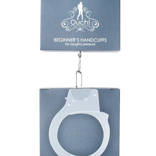 Shots Ouch Beginner Metal Handcuffs - Slightly Legal Toys - Shots Ouch Beginner Metal Handcuffs Hand Or Wrist Cuffs, metal, SV - Silver Shots America LLC