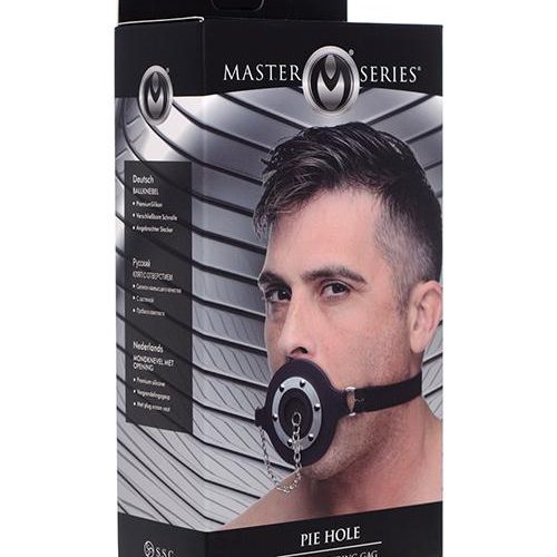 Master Series Pie Hole Silicone Feeding Gag - Slightly Legal Toys - Master Series Pie Hole Silicone Feeding Gag Ball Gags, Box, Etc, metal, silicone Xr LLC