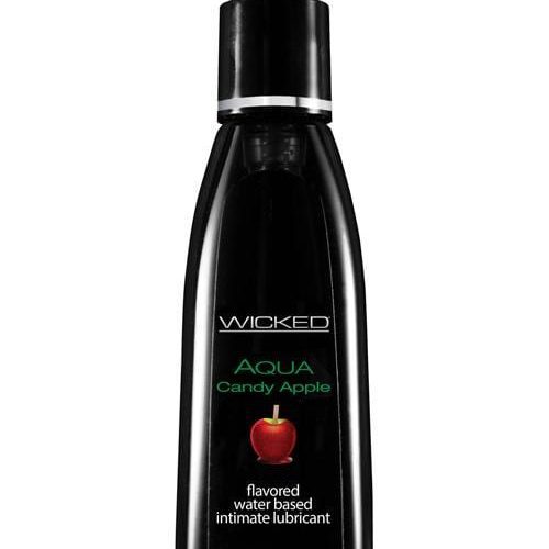 Wicked Sensual Care Aqua Waterbased Lubricant - Flavors-Lubricants-Wicked Sensual Care-Candy Apple-2 Oz-Slightly Legal Toys